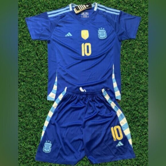 MESSI ARGENTINA Jersey, Shorts SetNWT Away Champion Version 2024 kids - Picture 2 of 2